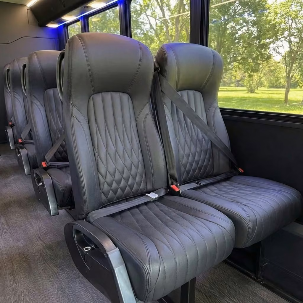 greenfield 20 passenger minibus high back seats