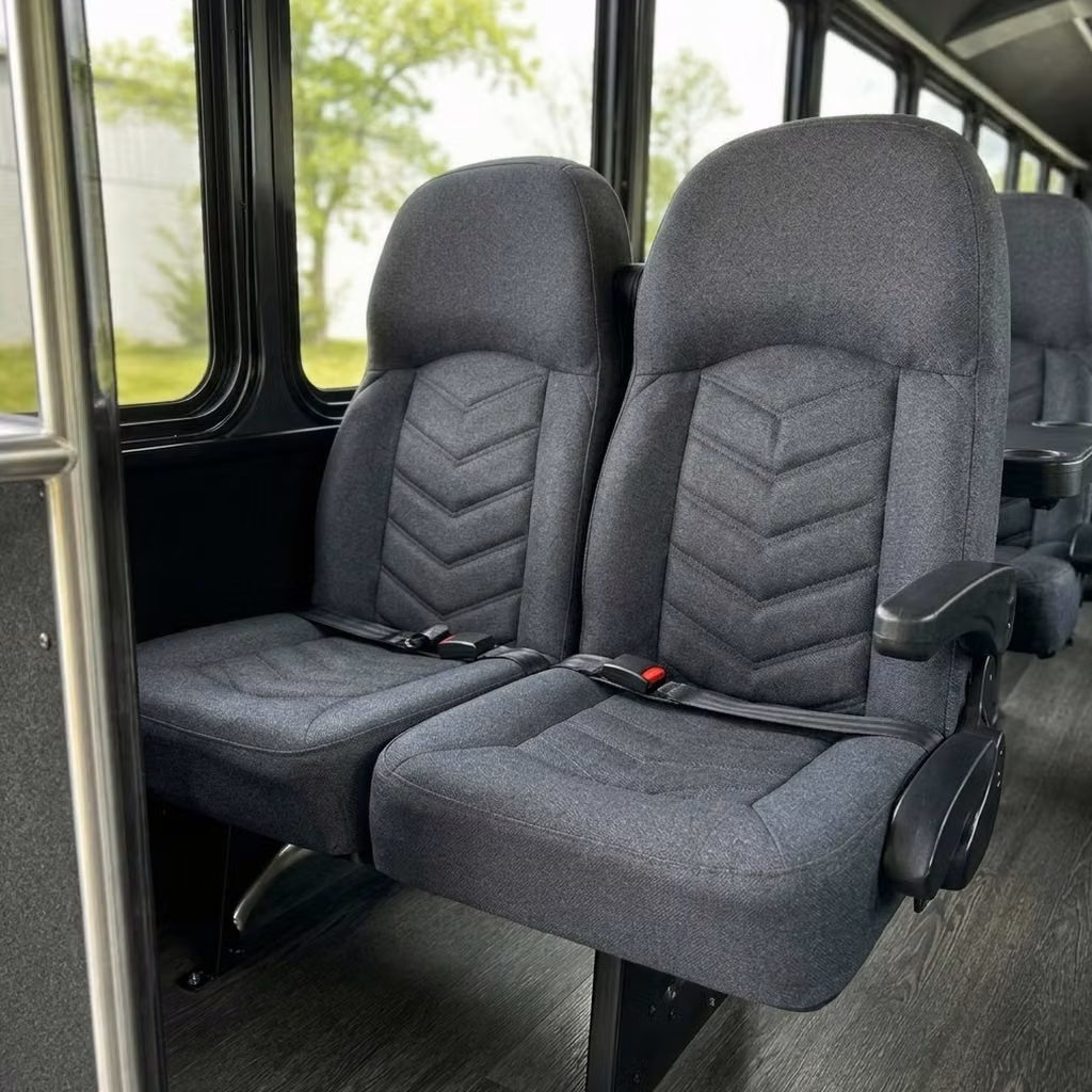 greenfield 25 passenger minibus high back seats