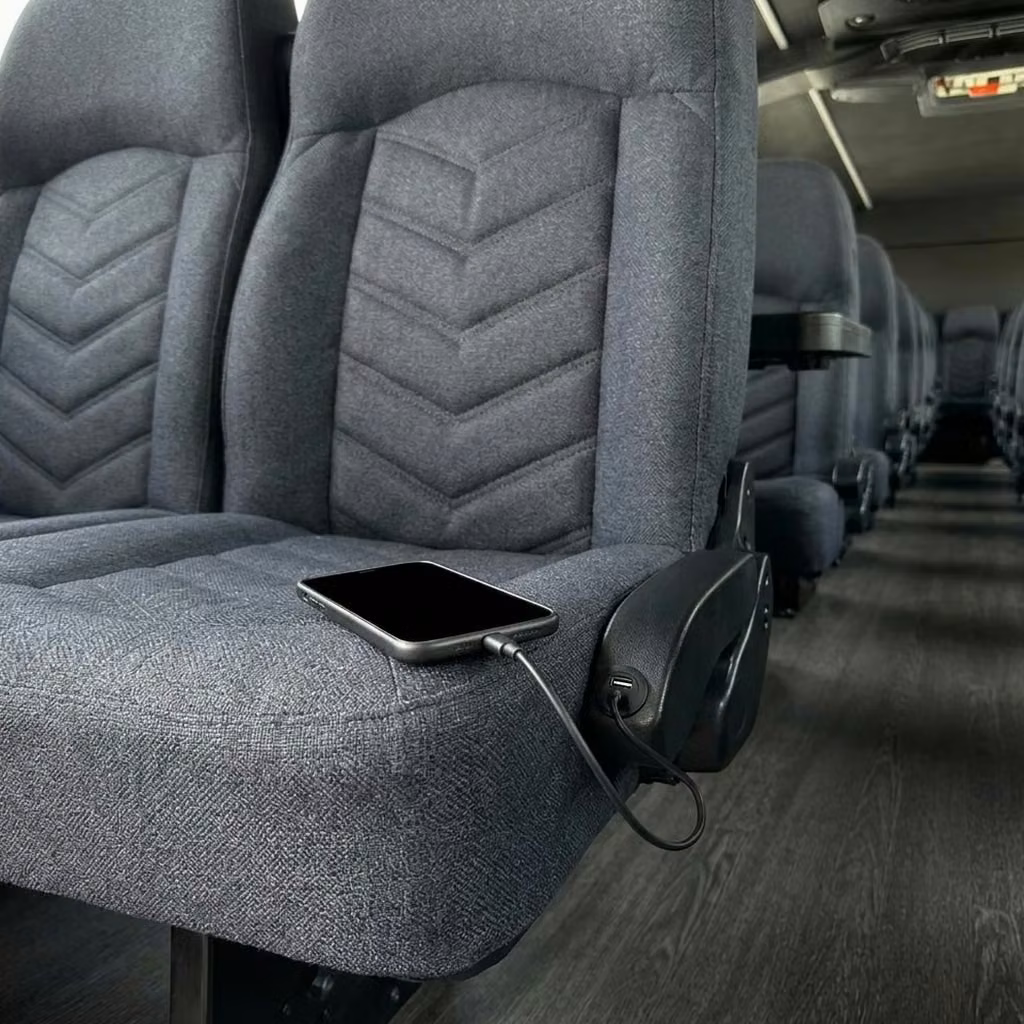 greenfield 25 passenger minibus usb charging
