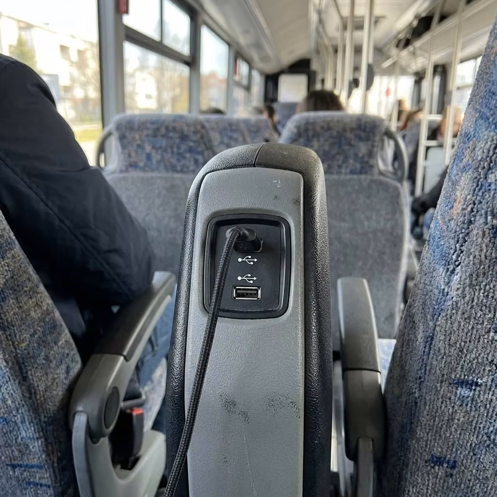 greenfield 28 passenger minibus usb charging