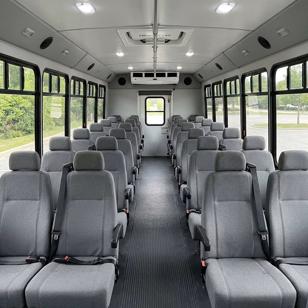 greenfield 30 passenger minibus seating