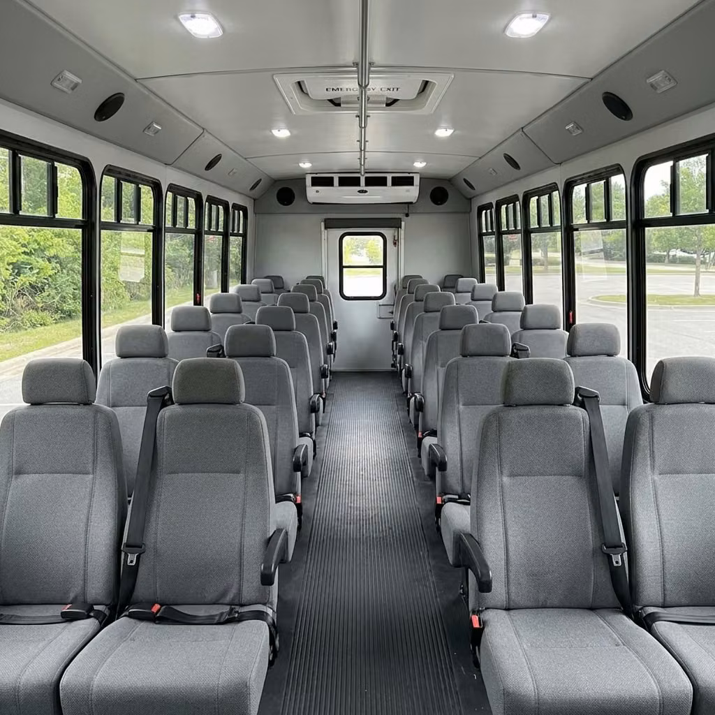 greenfield 35 passenger minibus seating