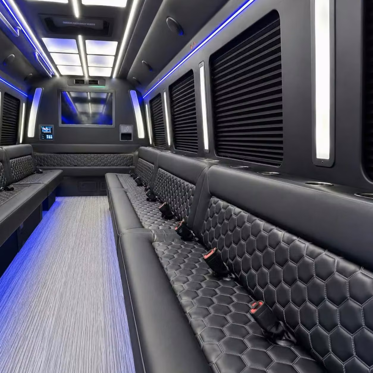 greenfield party bus party lighting