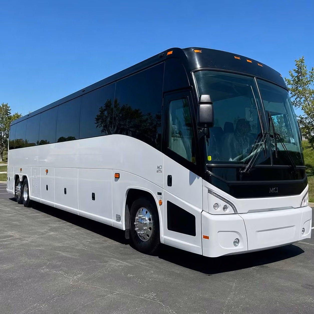 greenfield premium bus rentals for important meetings and vips