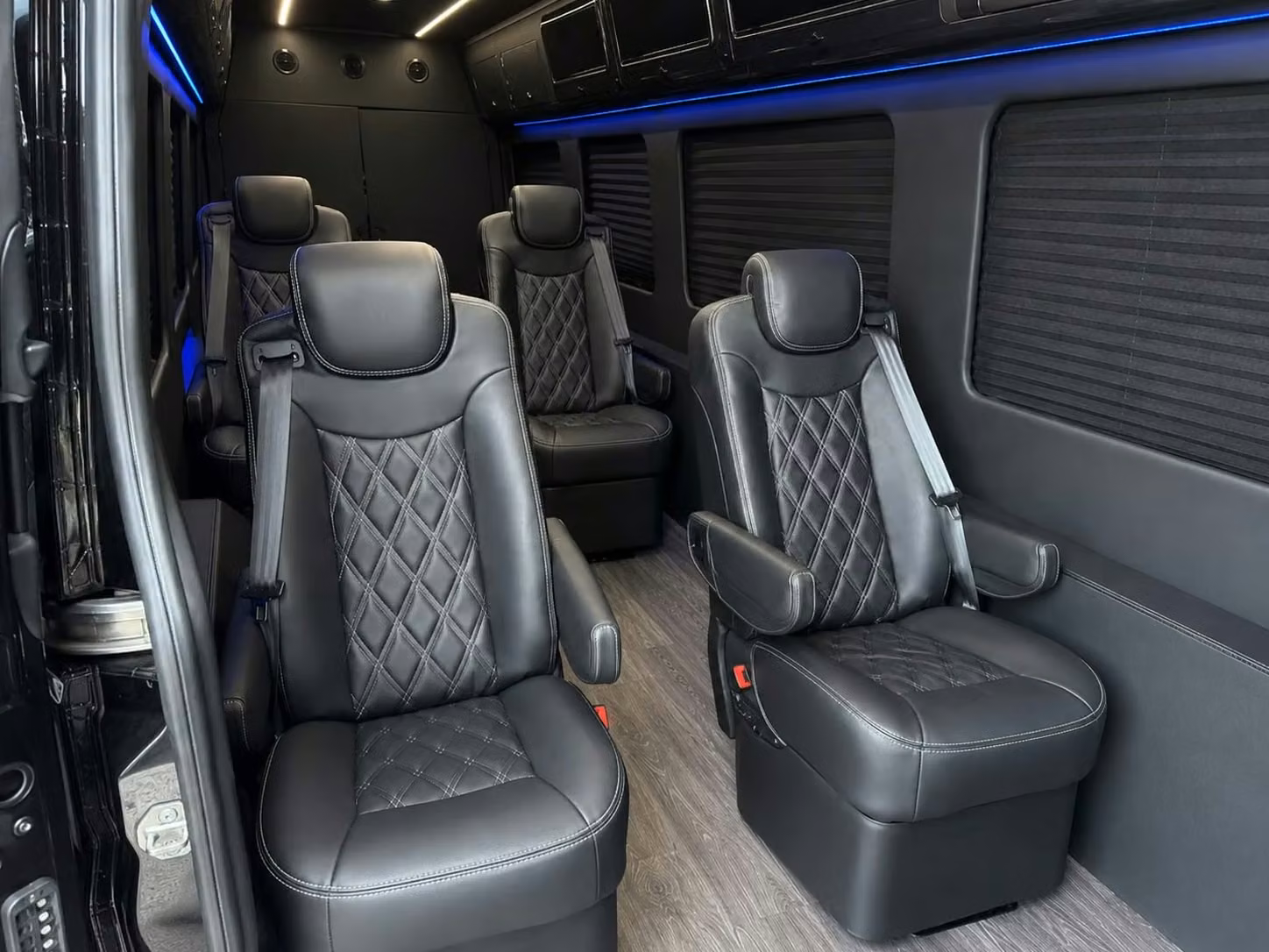 sprinter van with driver inside